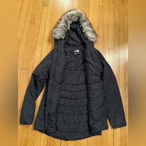The North Face womens parka with fur hood